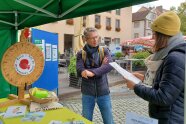 Oberbürgermeister wird am Quizrad befragt